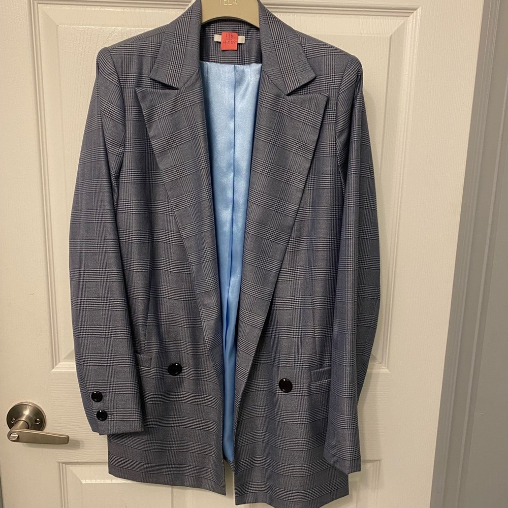 Ganni checked blazer